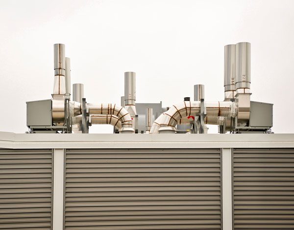 Commercial Heating & Cooling Unit on a Roof